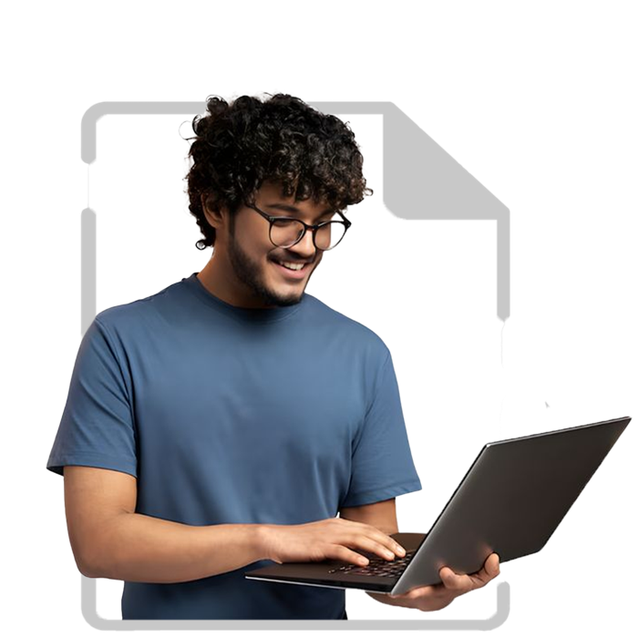 Client tracking his application from his laptop